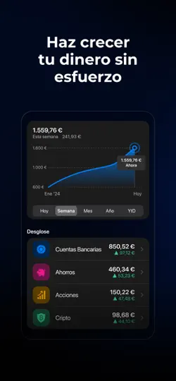 Captura de pantalla de Bunq en iPhone 3