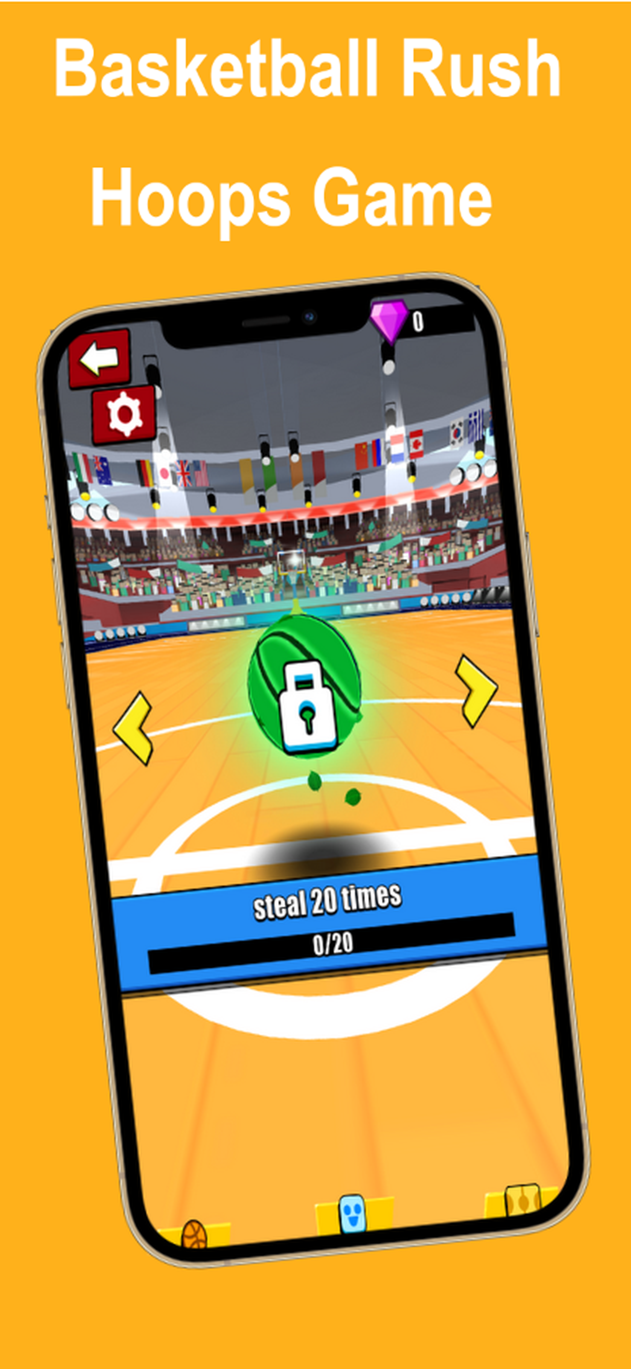 Basketball Rush Hoops Game screenshot 3