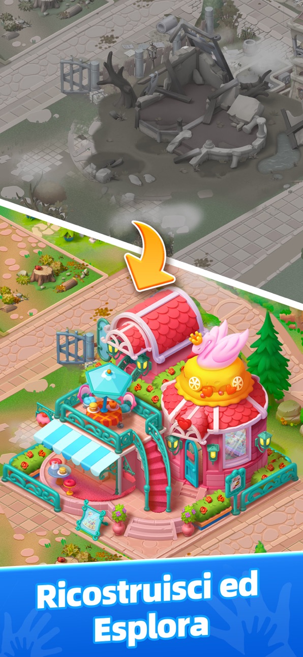 Mystery Town: Merge Games iOS Mod IPA screenshot 10 - iOS game interface