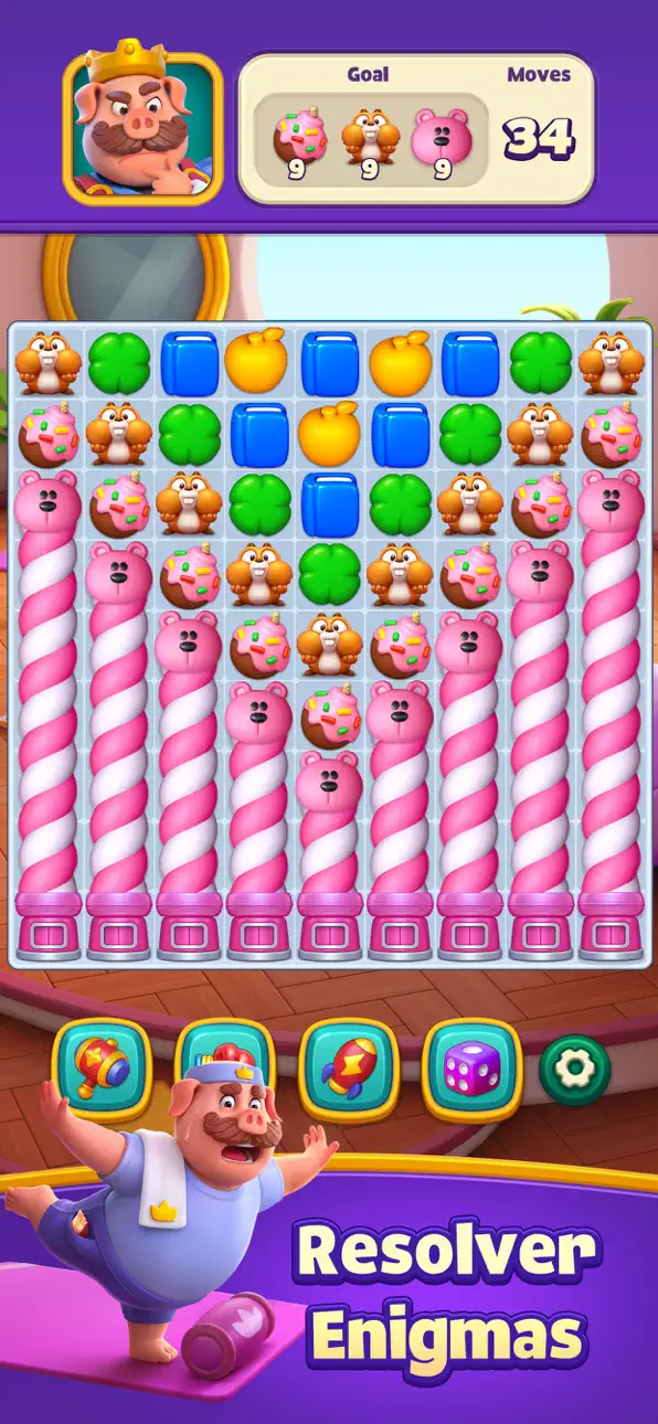 Piggy Kingdom - Match 3 Games Hack screenshot 2 - iOS game interface
