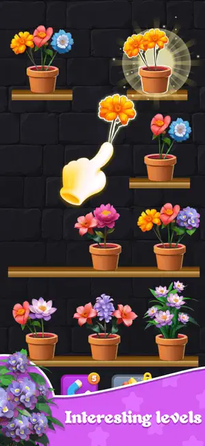 Flower Triple Sort:Blossom 3D screenshot 1