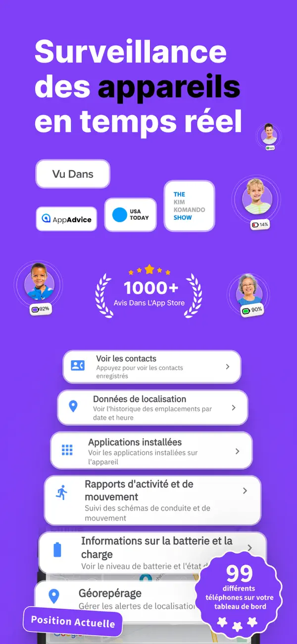Screenshot #1 pour Spy Phone ® Pro Traqueur