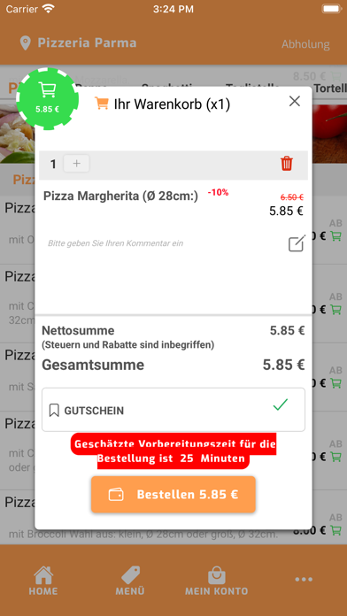 Pizzeria Parma Ruhr Screenshot 4 - AppWisp.com