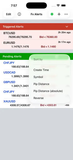 Forex Price Alerts screenshot 3