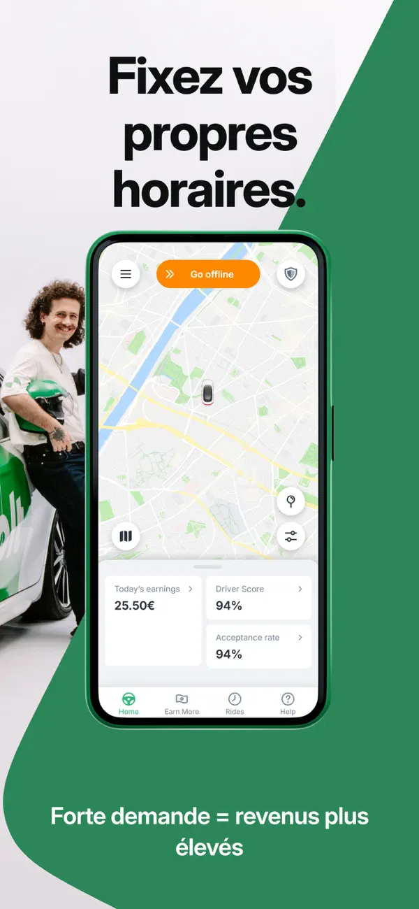 Screenshot #3 pour Bolt Driver: Drive & Earn