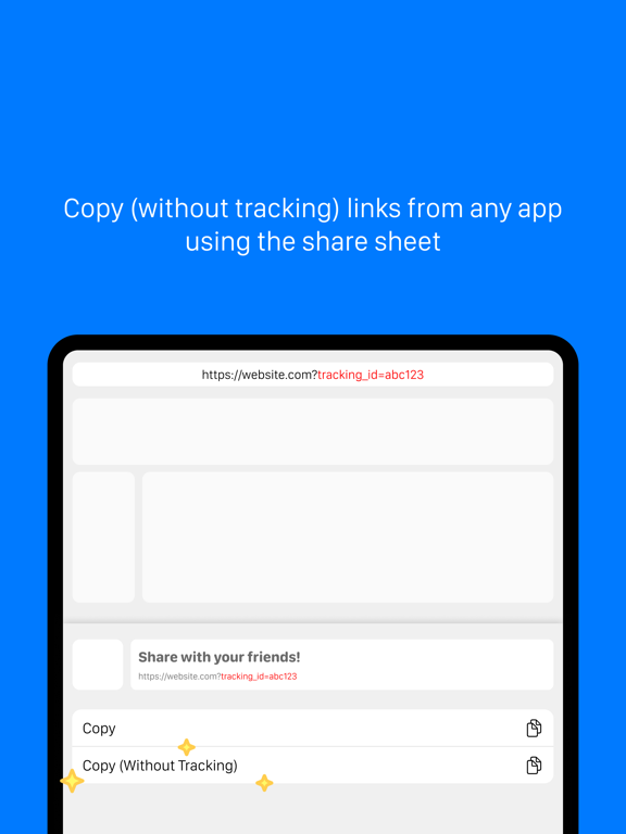 Screenshot #4 pour Clean Share: Remove Tracking