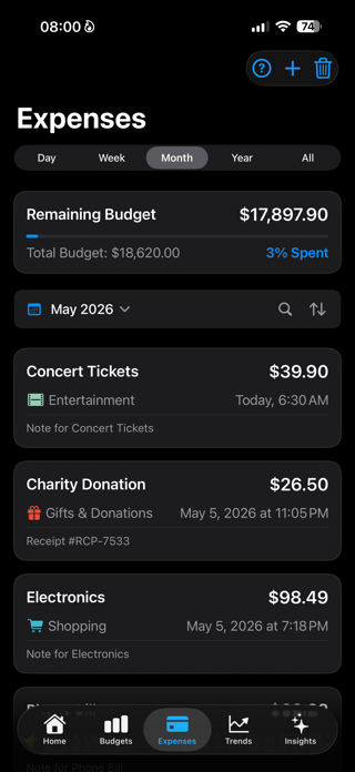 SmartBudget Insights Screenshot 5 of 10
