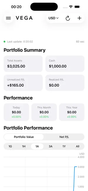 Vega Portfolio screenshot 1