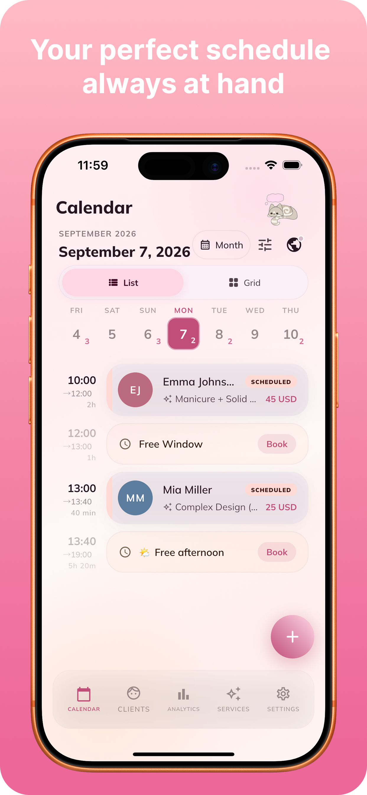 BeautyFlow CRM: Appointments