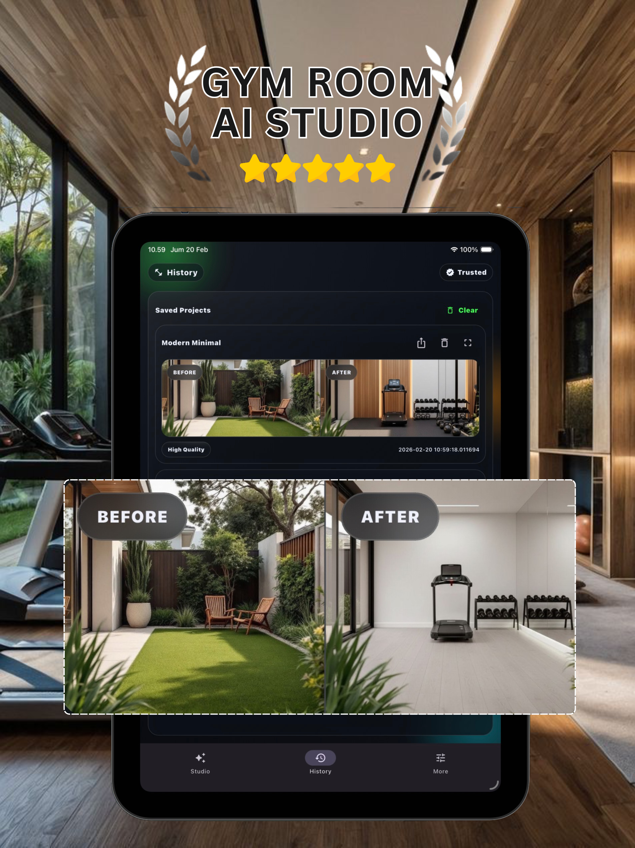AI Gym Room Studio Make Over