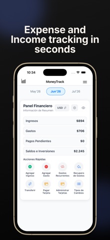 MoneyTrack, Expense Manager Screenshot 1 of 7