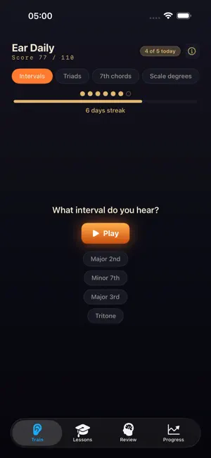 SUS4 Ear Daily: Ear Trainer screenshot 1