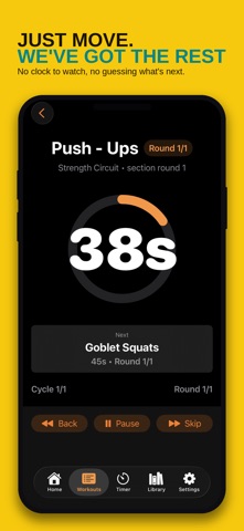 Workout Planner - Pure Tempo iPhone screenshot