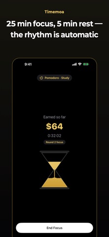 Timemoa - Study Timer iPhone screenshot