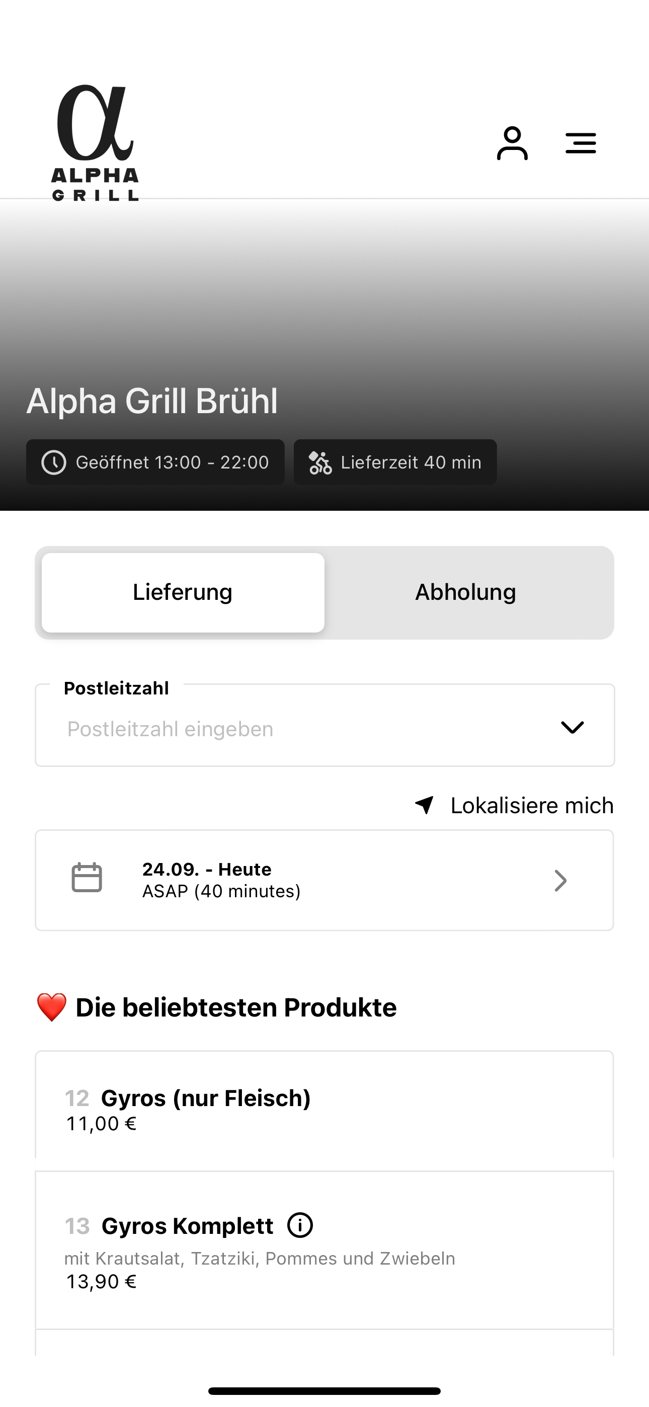 Alpha Grill Brühl screenshot 3
