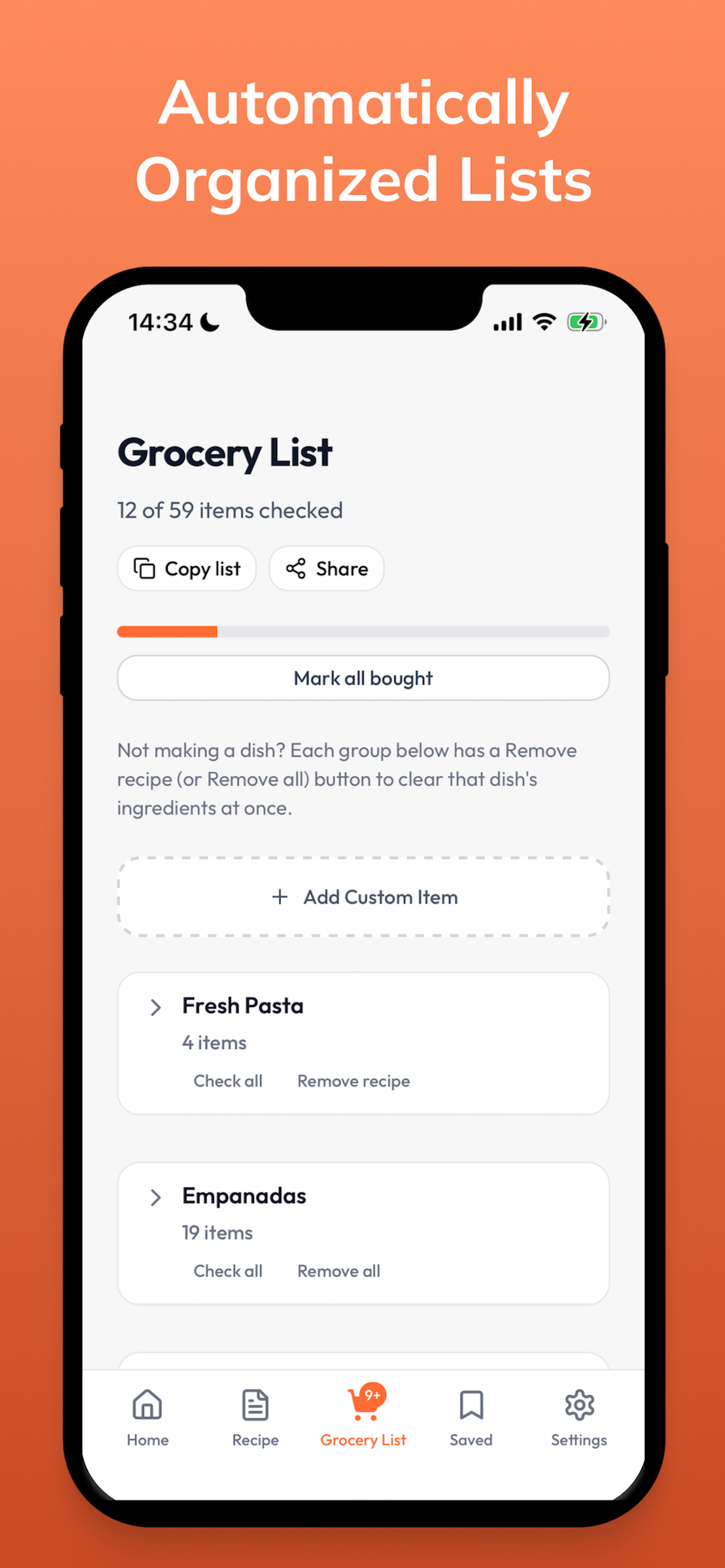 CookPrep AI: Grocery List