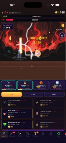Abyssfall: Idle Dark RPG screenshot 1