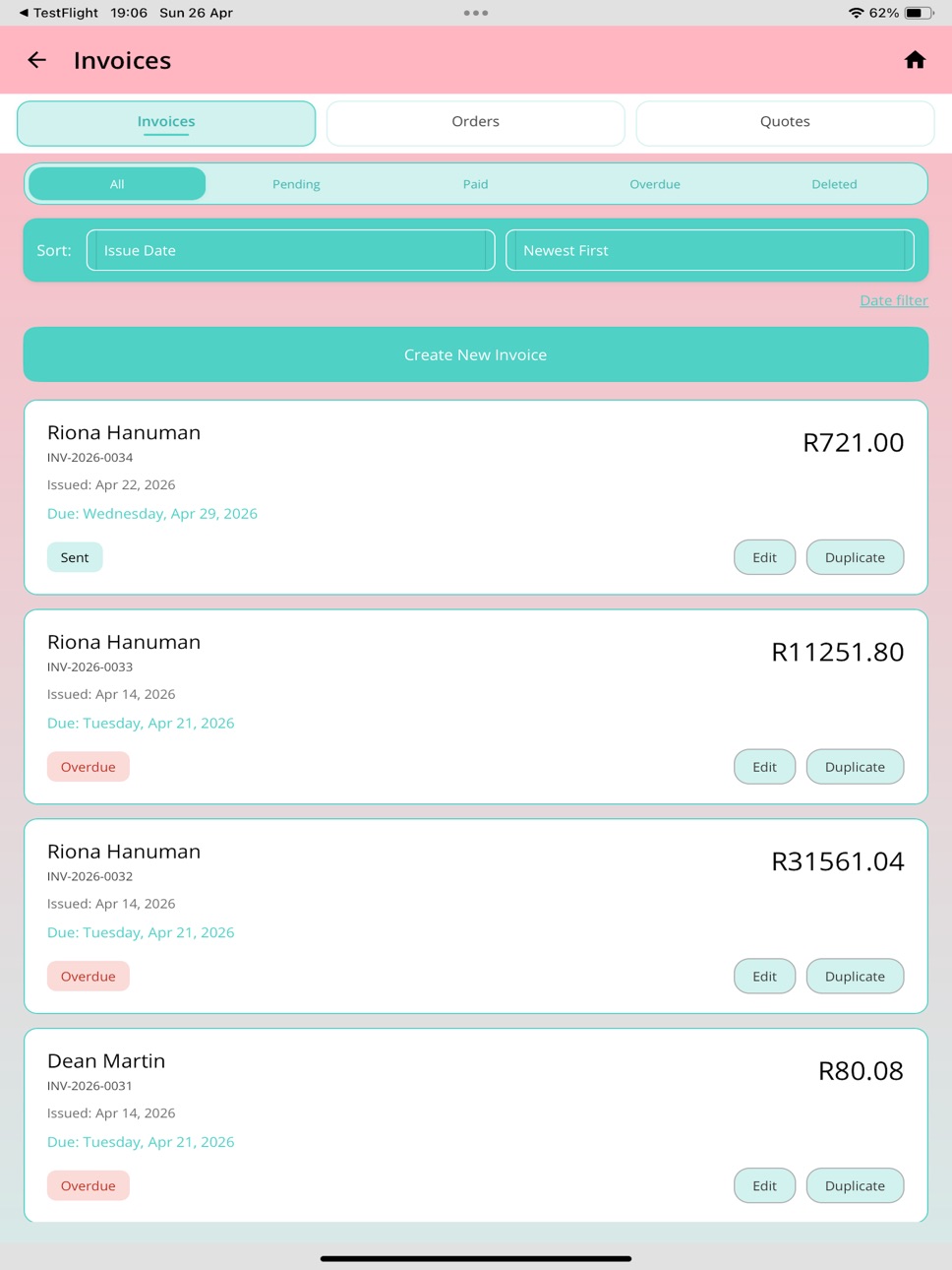 iPad screenshot