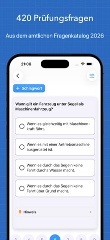 SBF See Fragen Theorie Knoten iPhone screenshot