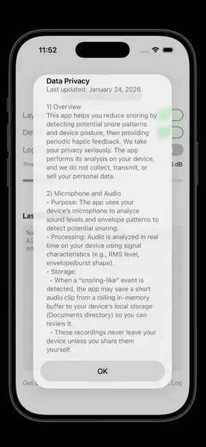 SnoreBuzzer screenshot 3