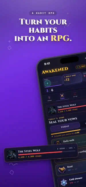Awakened: Habit RPG screenshot 1