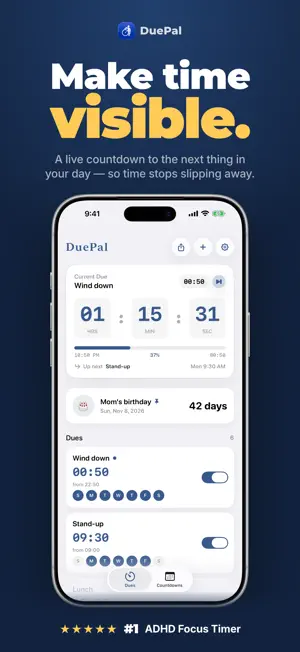 Due Pal: ADHD Visual Timer screenshot 1
