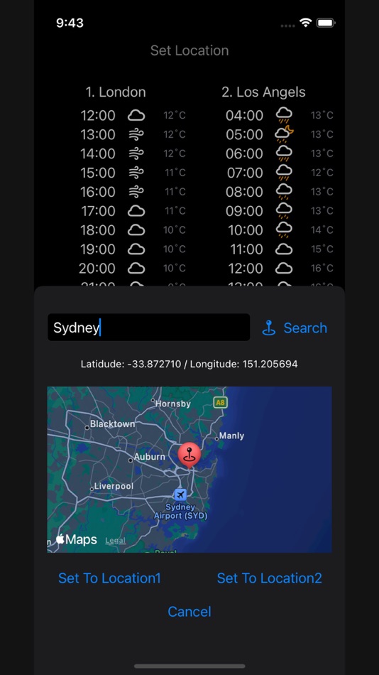 #2. WeatherComp (iOS) Podle: Takeo Uehara