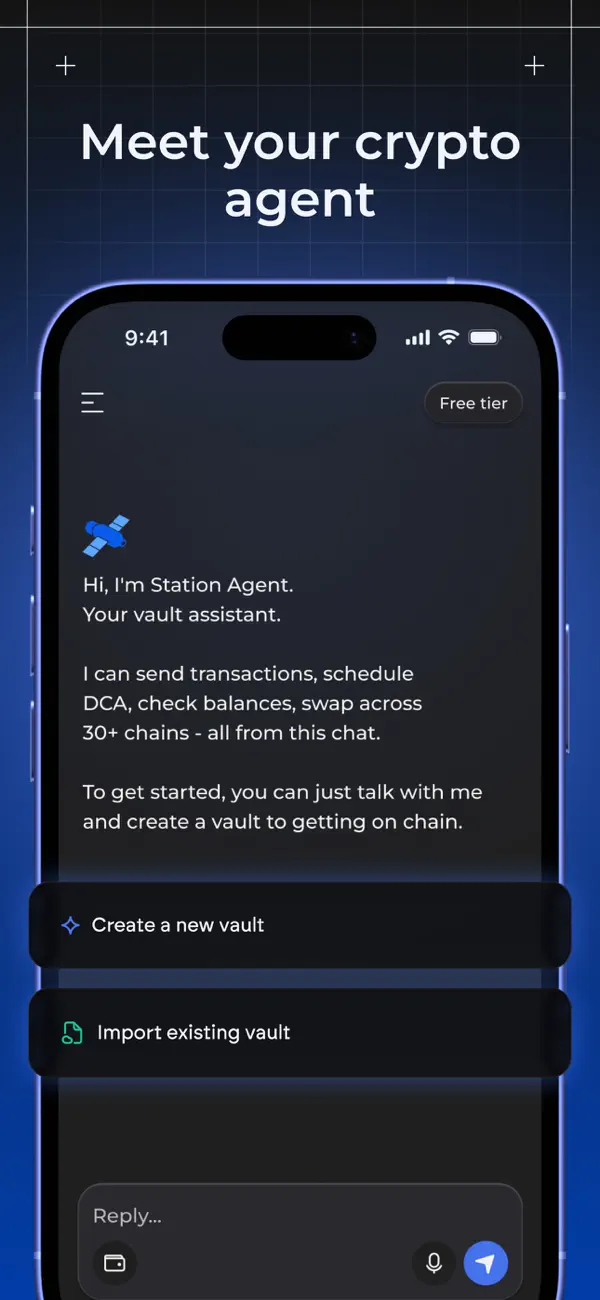 Screenshot #3 pour Station: AI Crypto Wallet