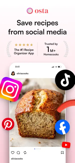 Osta: Save & Share Recipes screenshot 1