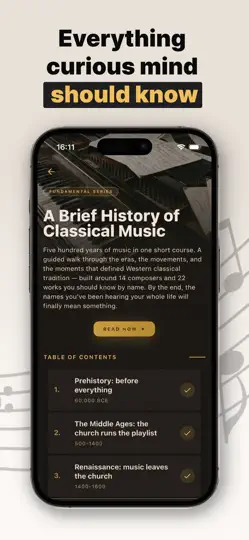 Screenshot von Virtuoso Classical Music Guide auf dem iPhone 5