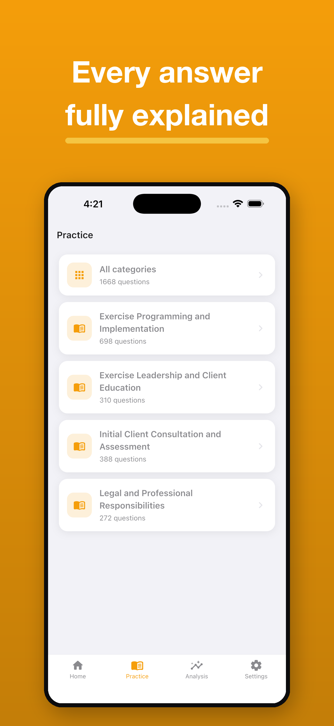 ACSM CPT Personal Train Prep screenshot 3