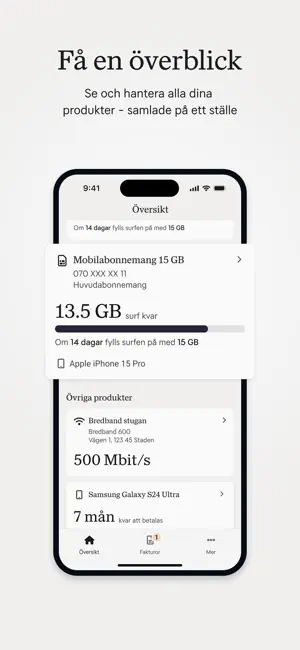 Mitt Tele2 iPhone screenshot 3
