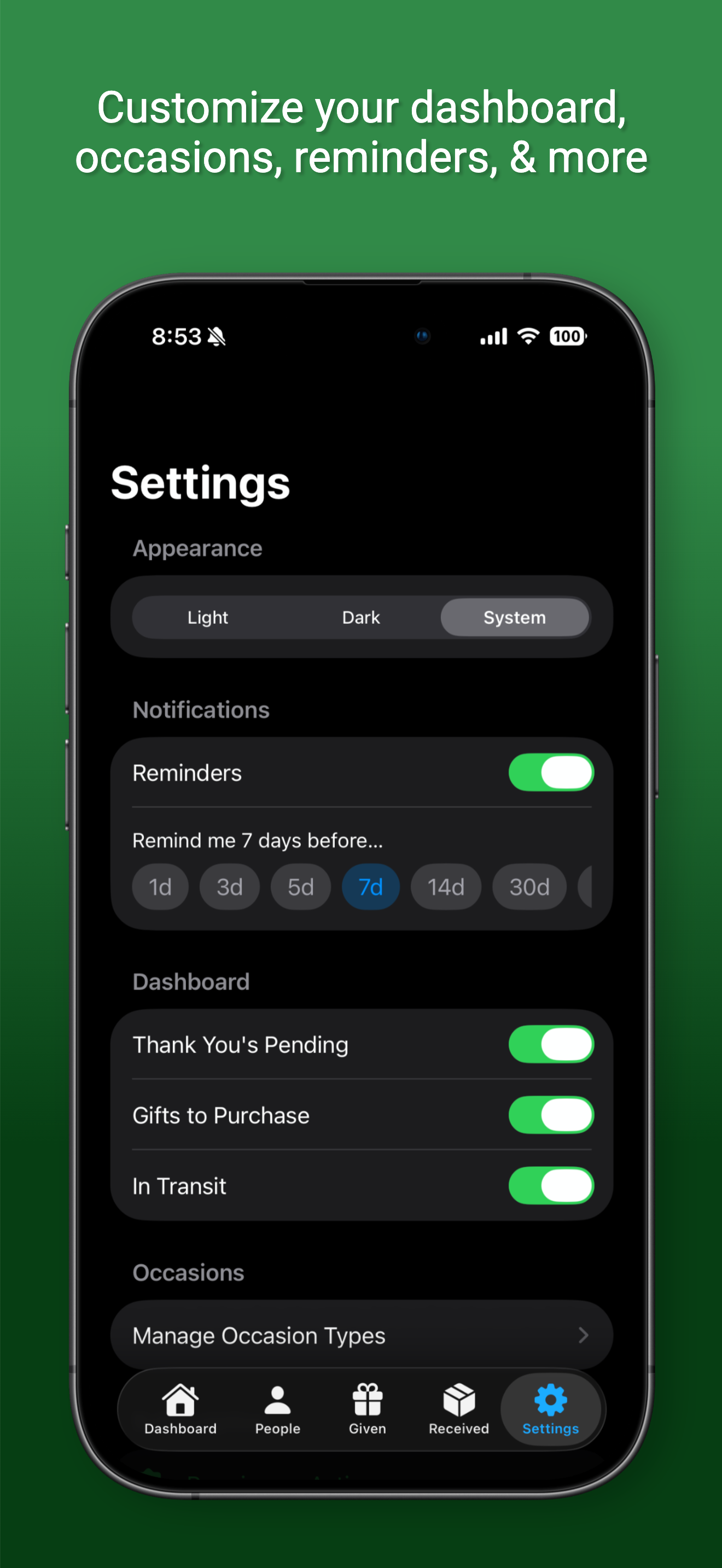 Gift Logger screenshot 7