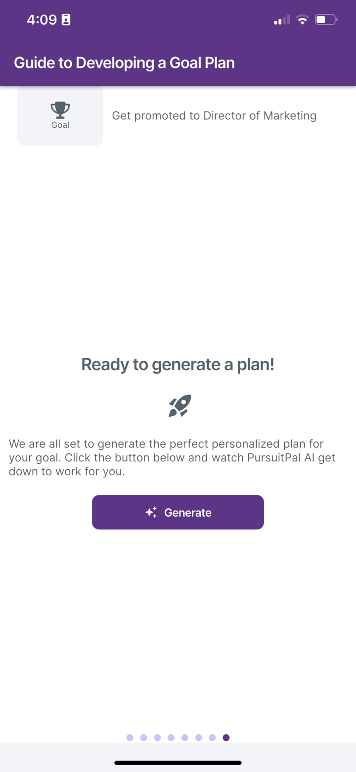 PursuitPal Goal Copilot screenshot 5