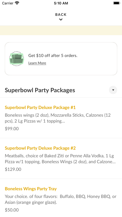 Aversanos Restaurant iPhone screenshot 3 - Food & Drink app