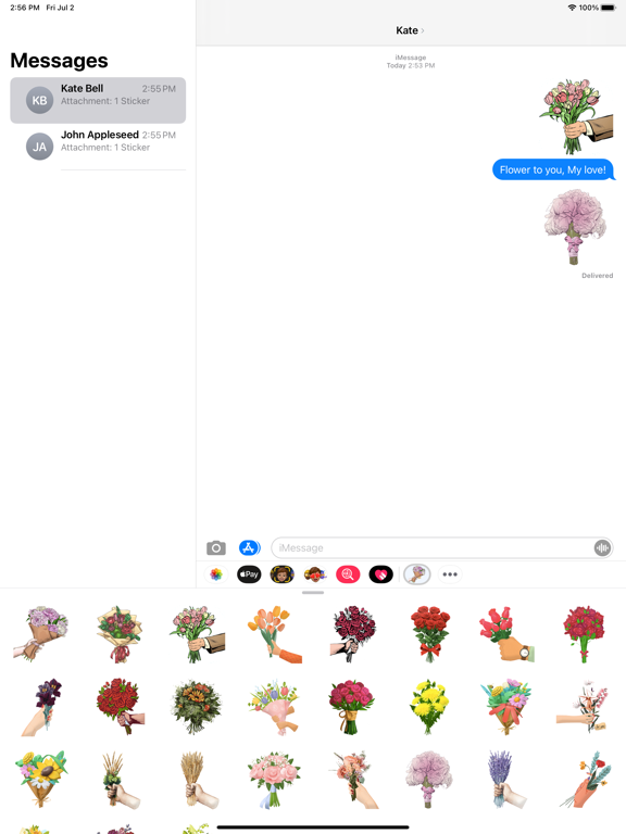 Screenshot #4 pour Bouquet Flower To You Stickers