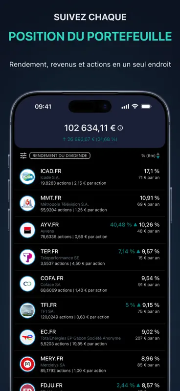 DivTracker : Dividendes Bourse screenshot 3 of 5