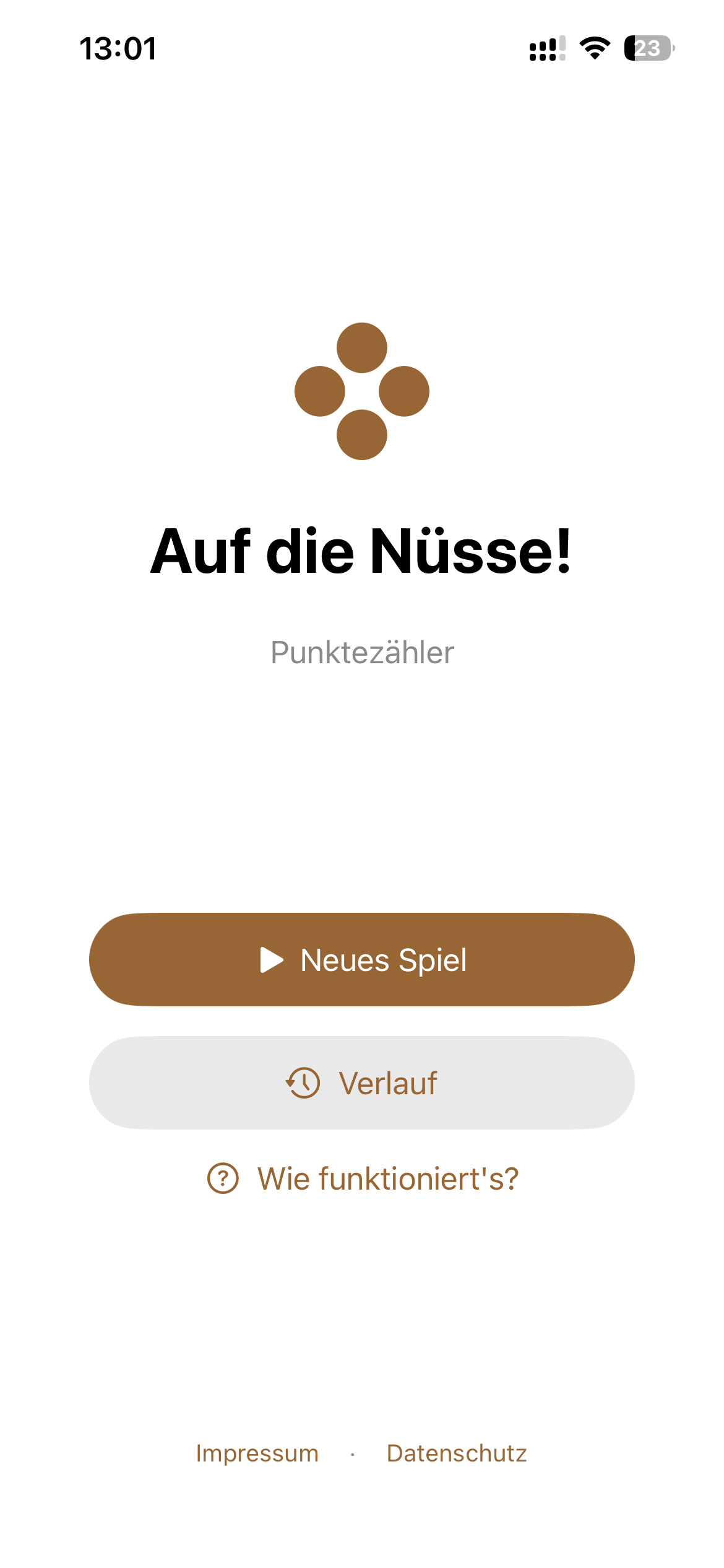 Auf die Nüsse - Punktezähler screenshot 2