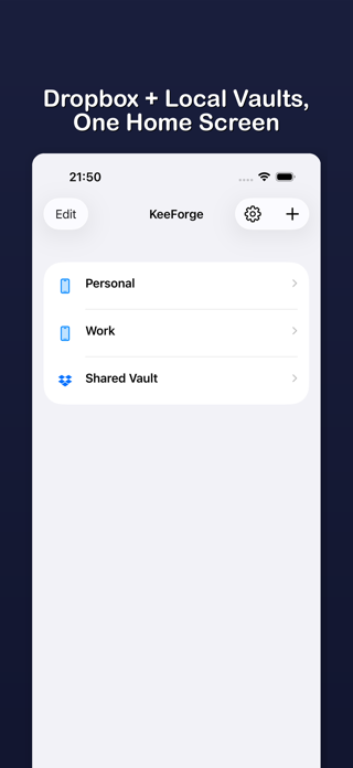 KeeForge: KeePass Manager Screenshot 1 of 7