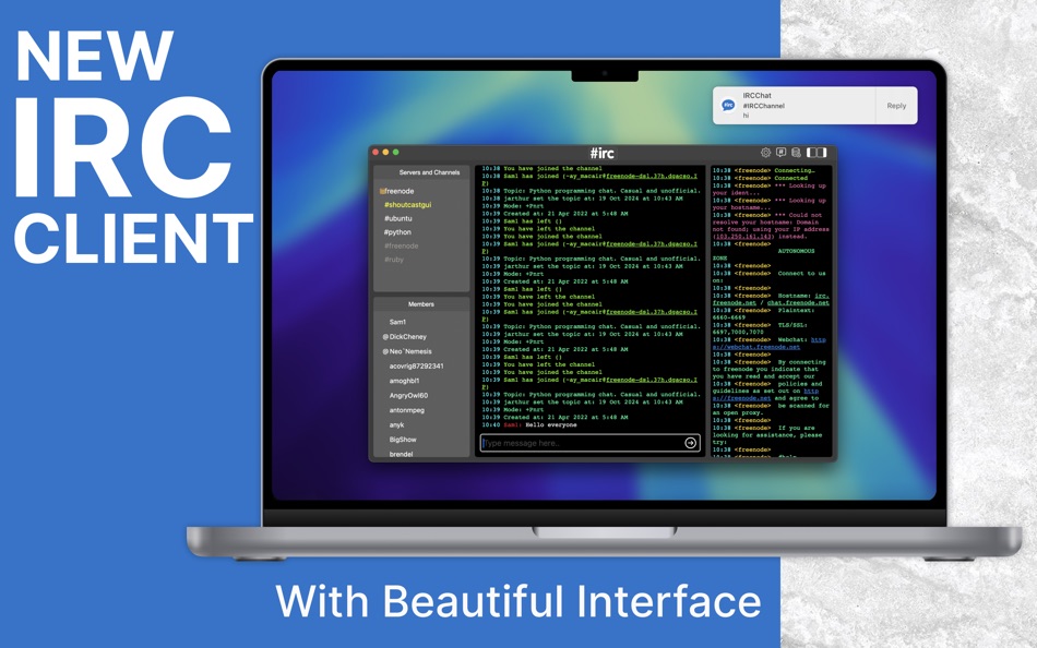 #1. IRC Client: getIRC (macOS) 来自: AppYogi Software