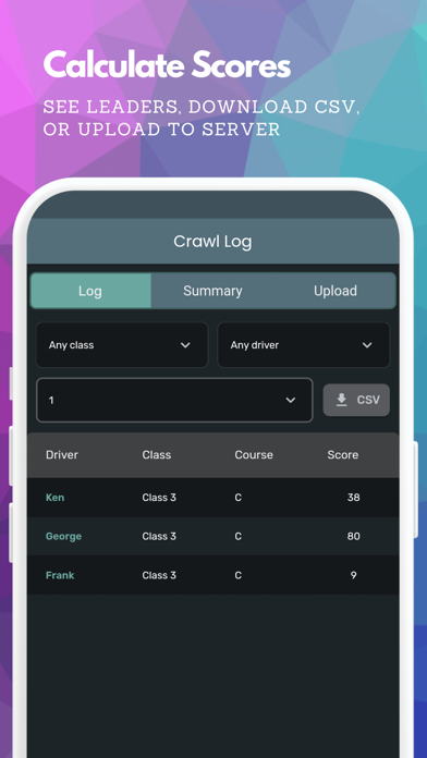 RC Crawl Scorekeeper Screenshot