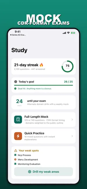 RD Exam Prep: Dietitian CDR screenshot 1