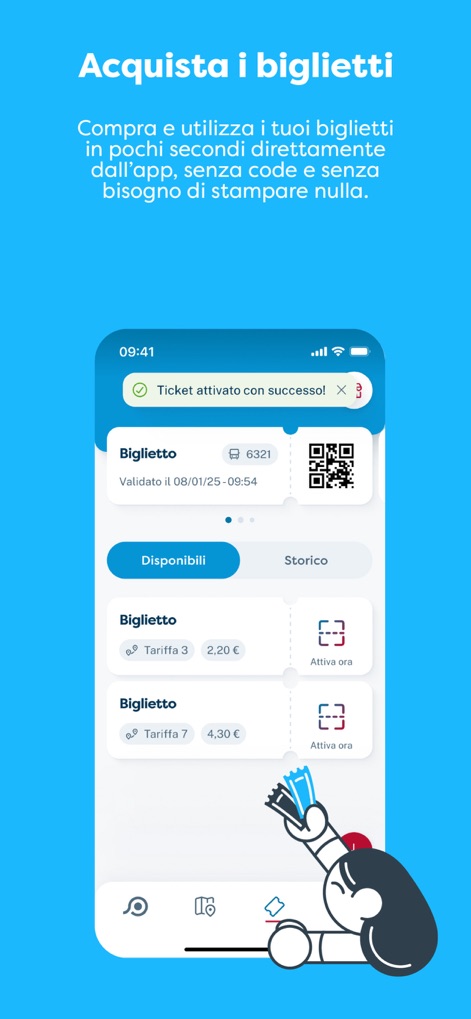 Cotral - Permite comprar y gestionar billetes digitales, donde los usuarios visualizan los tickets activados con un código QR para su uso inmediato.