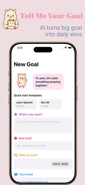 LumaGuide: AI Goal Tracker screenshot 1