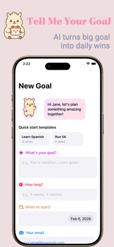 LumaGuide: AI Goal Tracker screenshot