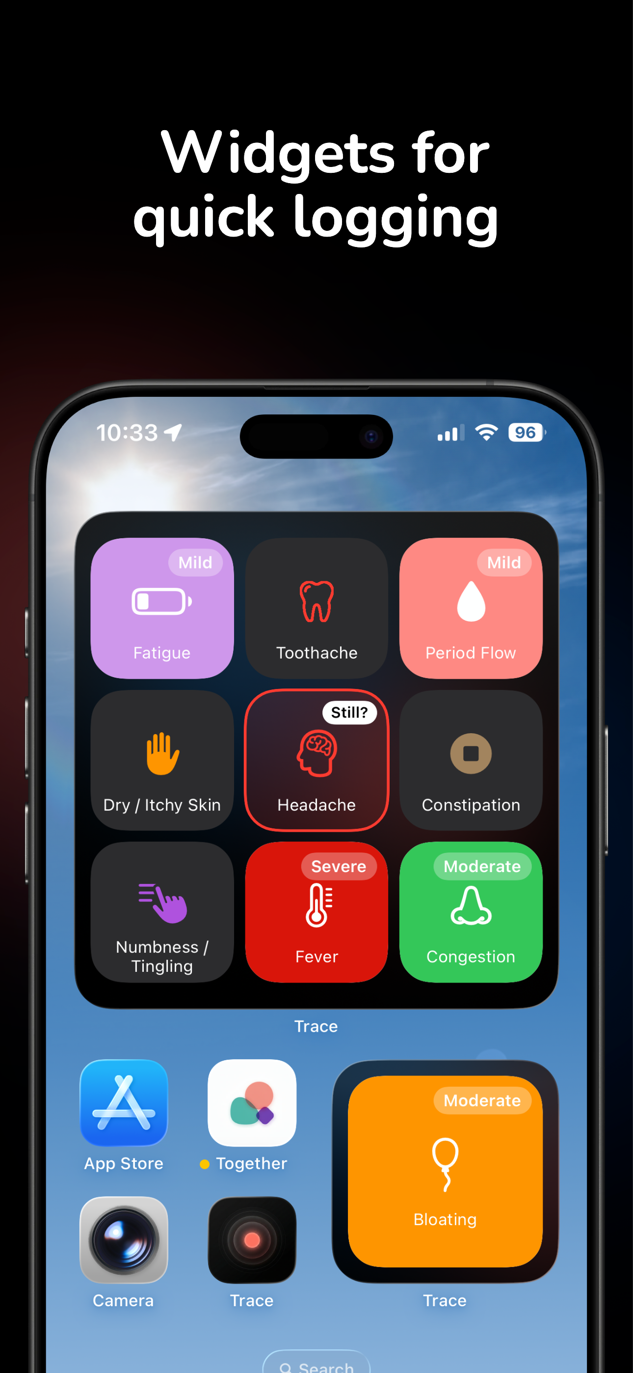 Symptom Tracker: Trace screenshot 9
