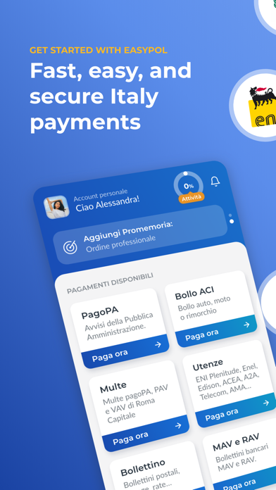Easypol - PagoPA e Bollo auto iPhone screenshot 1 - Finance app