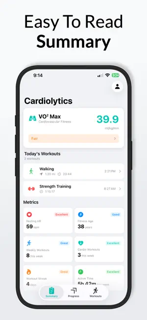 Cardiolytics: VO2 Max Health screenshot 3