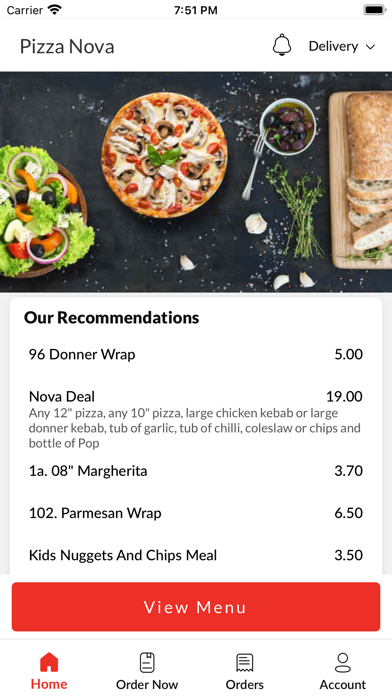Pizza Nova Wheatley Hill Screenshot