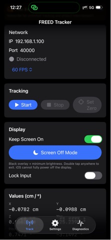 FREED Tracker screenshot